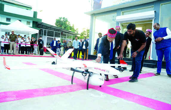 India’s first drone delivery hub inaugurated in West Garo Hills
